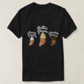 バフランスのニラバターペカンチョコレートデラックスアイセル Tシャツ (デザイン正面)