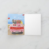 バフランスのルドッグバレンタインデートラック カード (内部)