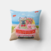 バフランスのルドッグバレンタインデートラック クッション (裏面)