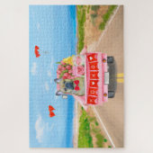 バフランスのルドッグバレンタインデートラック ジグソーパズル (縦)