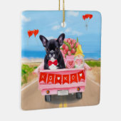 バフランスのルドッグバレンタインデートラック セラミックオーナメント (右)