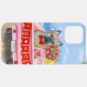 バフランスのルドッグバレンタインデートラック Case-Mate iPhoneケース (裏面 (横))