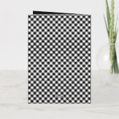 バフロー・プレイドの折りたたみ写真 クリスマス カード (裏面)