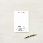 バフンバグキュートグラーチークリスマス小妖精や小人手描き ポストイット (デスク上)