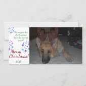 バフンバグクリスマスカードドイツの羊飼おもしろいい シーズンカード (正面)