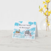 バフンバグクリスマスカード カード (黄色い花)