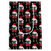 バフンバグクリスマスドッグパターン ミディアムペーパーバッグ (裏面)