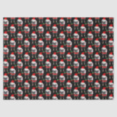 バフンバグクリスマスドッグパターン 薄葉紙 (正面)