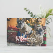 バフンバグペ間抜けットフォトホリデーカード 招待状 (スタンド正面)