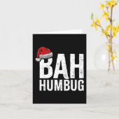 バフンバグ。おもしろい皮肉なアンチクリスマス休暇 カード (黄色い花)