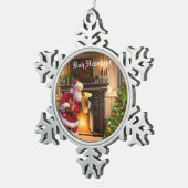 バフンバグ スノーフレークピューターオーナメント (右)