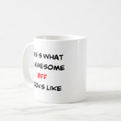 バフ素晴らし! コーヒーマグカップ (正面左)