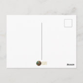 バフ赤いハートスチームパンクシリーズ ポストカード (裏面)