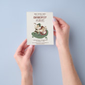 バブおもしろいリアン対招待状へオクトーバーフェスト チラシ (手)