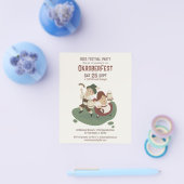 バブおもしろいリアン対招待状へオクトーバーフェスト チラシ (シングル)