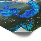 バブかわいらしル付きブロンド人魚 ポスター (角)