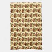 バブカチョコレートブレッドスライスローフユダヤベーカリー キッチンタオル (縦)