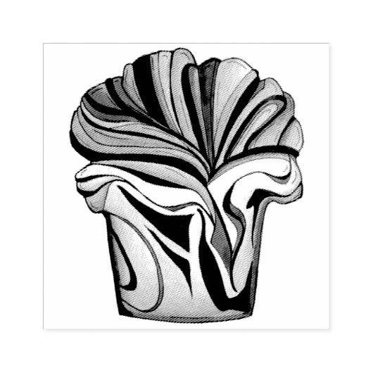 バブカチョコレートブレッドスライスローフユダヤベーカリー ラバースタンプ (インプリント)