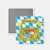 バブカラフルリア国旗のオクトーバーフェスト マグネット (正面/裏面)