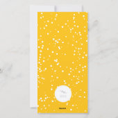 バブカラフルリーボトル応援おもしろい新年写真 シーズンカード (裏面)