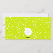 バブカラフルリーボトル応援おもしろい新年写真 シーズンカード (裏面)