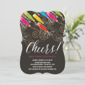 バブカラフルリー応援おもしろい大晦日パーティー 招待状 (スタンド正面)