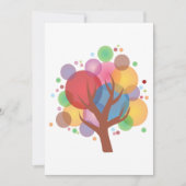 バブカラフルルツリー 招待状 (正面)