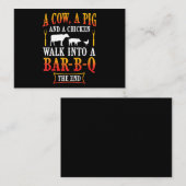 バブク|バーベキュー·バーベキュー·ジョーク·ギフト·グリル·シェフ 名刺 (正面/裏面)