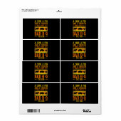 バブク|牛と豚とニワトリがBBQに入る ラベル (フルシート)