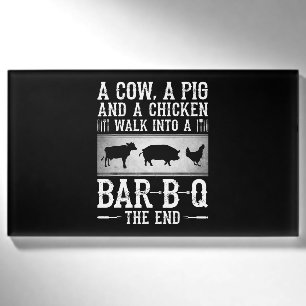 バブク 牛と豚と鶏がBBQに入る 名札