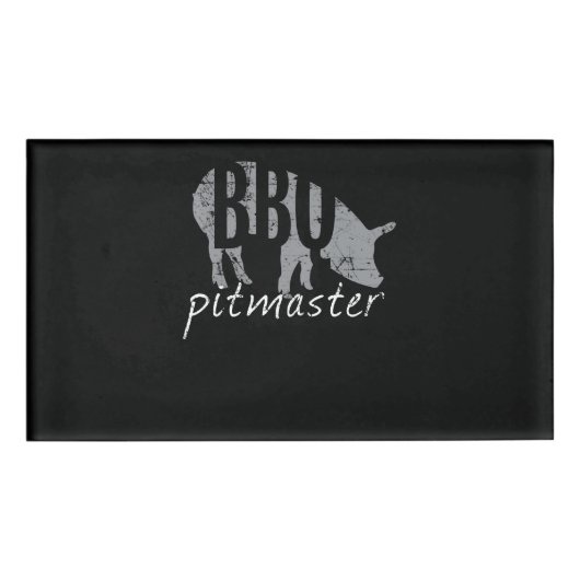 バブク | BBQのピグマスターが豚を焼く日 名札 (正面)