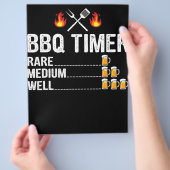 バブク|BBQタイマーがグリルビールを飲む チラシ (手)