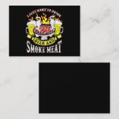 バブク| BBQ焼きビールの煙肉の引用文 名刺 (正面/裏面)