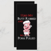 バブク|BBQ私はお尻が好きで豚肉が引かれる メニュー (正面/裏面)