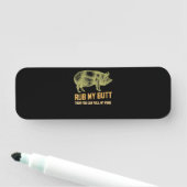 バブク|BBQ,豚の豚のIdおもしろいの煙を焼いて焼く 名札 (インサイチュ)