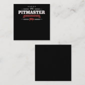 バブク| BBQ Pitmaster Low And Slow Is To おもしろい スクエア名刺 (正面/裏面)