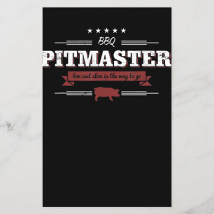 バブク BBQ Pitmaster Low And Slow Is To おもしろい チラシ