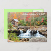 バブコック州パークウェストバージニア ポストカード (正面/裏面)