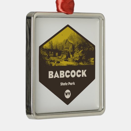 バブコック州パークウェストバージニア メタルオーナメント (右)
