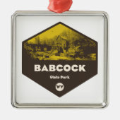 バブコック州パークウェストバージニア メタルオーナメント (正面)