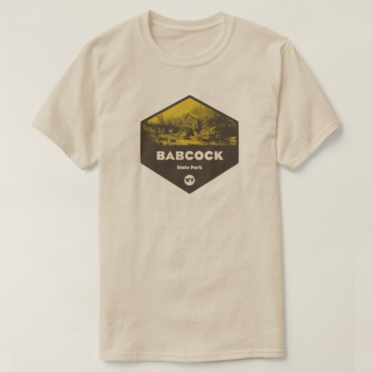 バブコック州パークウェストバージニア Tシャツ (デザイン正面)