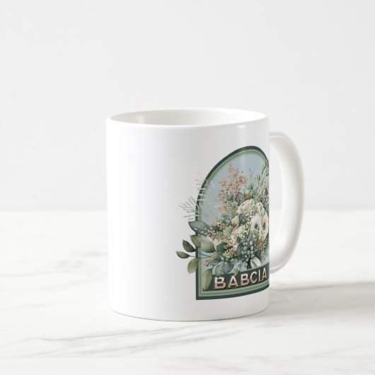 バブシアヴィンテージフローラ祖母 コーヒーマグカップ (正面右)