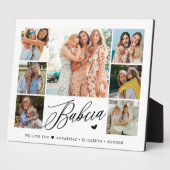 バブシア我々あなたを愛する写真コラージュタイポグラフィ フォトプラーク (側面)