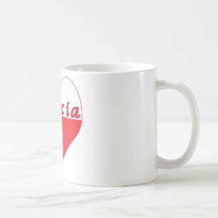 バブシア·ポーランド·ハート コーヒーマグカップ