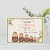 バブシュカドールズ招待状 招待状 (スタンド正面)