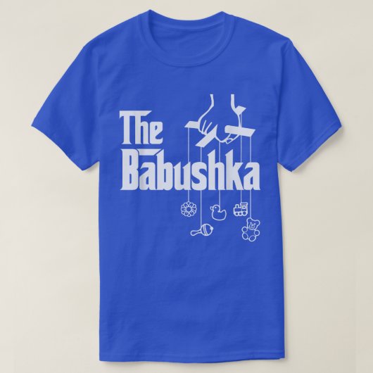 バブシュカロシアの祖母の赤ちゃんシャワー Tシャツ (デザイン正面)