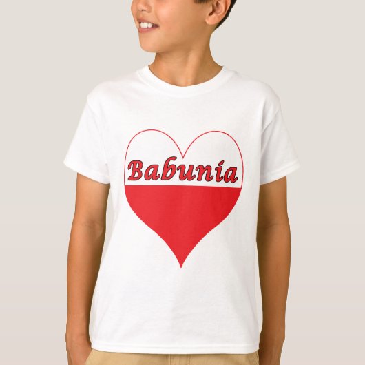 バブニアポーランドハート Tシャツ (正面)