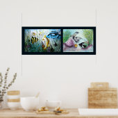 バブバアンドフレンズコラージュプリント ポスター (キッチン)