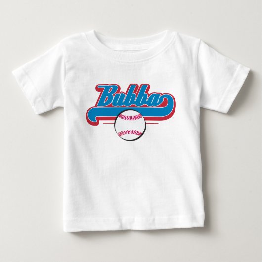 バブバ·ベースボール·ロゴ ベビーTシャツ (正面)