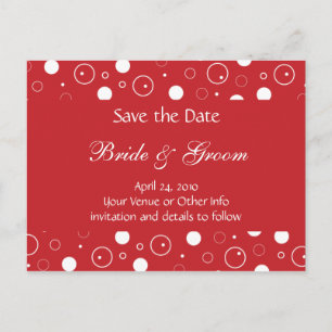 バブパーソナライズされたル日付の保存 案内ポストカード
